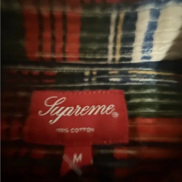 Supreme Plaid Corduroy Shirt SS22 NWT RARE